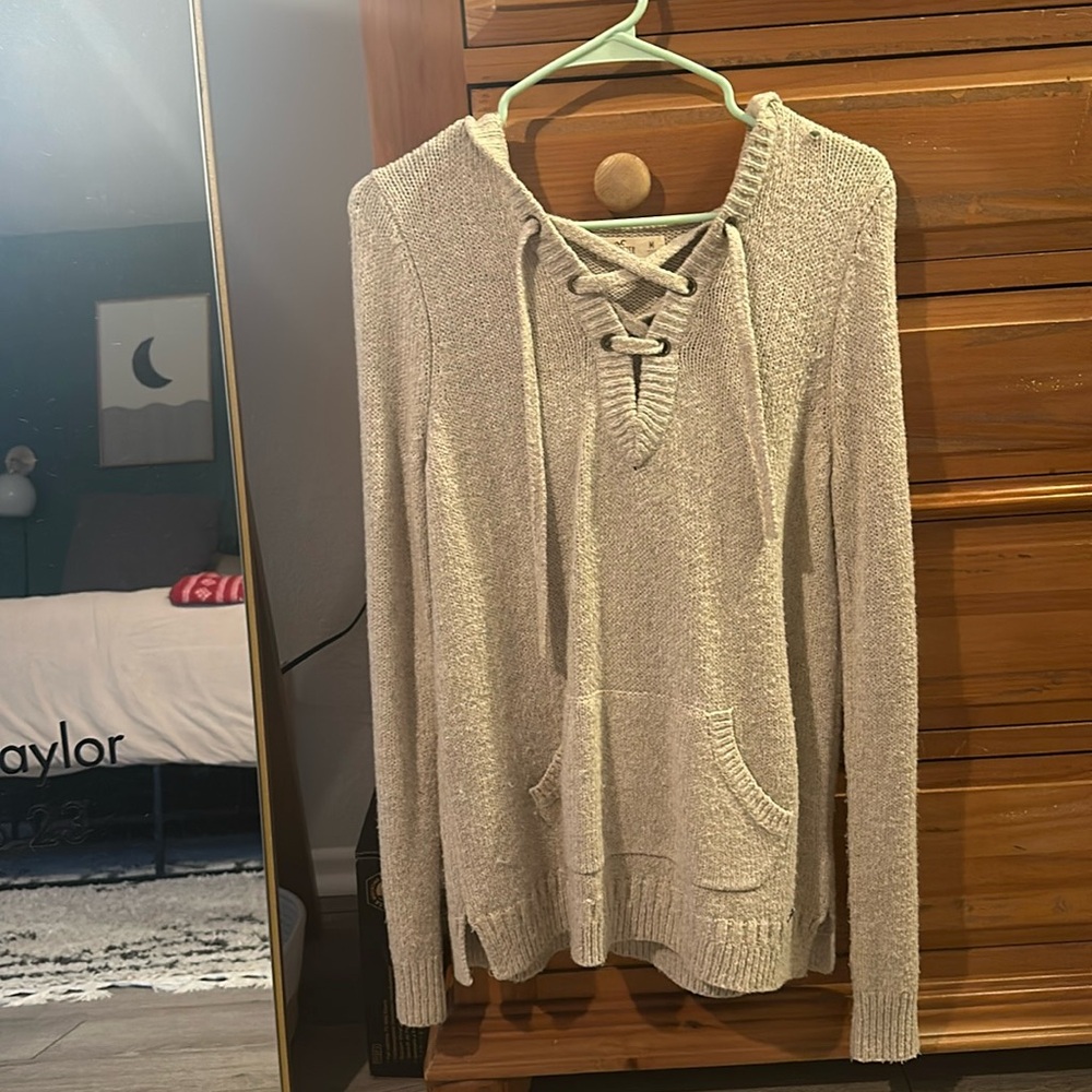 Cream colored knit sweater